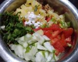 A picture of step 2 of Satvik salsa in vrat special Platter.