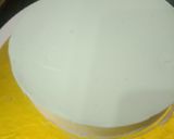 A picture of step 4 of Independance day Cake.