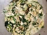 "Daun Singkong dan Jantung Pisang Masak Santan"