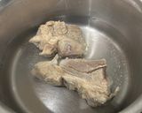 Hình bước làm 2 của món Canh Khoai Môn Nấu Rau Muống Rau Nhút