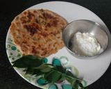 A picture of step 2 of Cheesy veg Paratha.