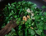 A picture of step 2 of Basale chutney / Malabar Spinach chutney:.