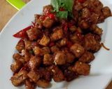 Foto langkah ke 5 dari resep Oseng Tempe Orek basah pedas manis.