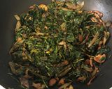 A picture of step 4 of Paat Shaak / Shaag Bhaja (Jute Leaves Stir Fry - Bong style).