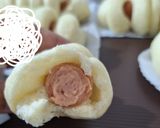 Foto langkah ke 11 dari resep Bakpao isi Coklat dan Sosis.