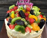 Foto langkah ke 9 dari resep Lemon Cake with Tropical Fruit.