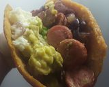 Foto del paso 13 de la receta: Arepa de zapallo / ahuyama rellena... 🎃🍘🍘🎃