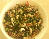 A picture of step 3 of Sweet and Tangy Couscous salad with nuts and vegetables.