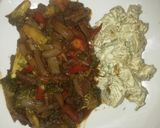 Foto del paso 7 de la receta: Lomo salteado con vegetales y papas con mayonesa