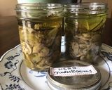 A picture of step 5 of California Farm Pickled Mushrooms.
