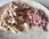 Foto del paso 1 de la receta: Ensalada tibia de quinoa, pollo y panceta