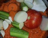 صورة لخطوة 2 من وصفة عدس بشعرية وشوربة عدس
