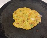 A picture of step 7 of Flattened rice or poha thalipeeth.