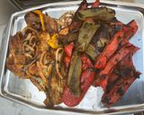 Une image de l'étape 14 de Courgettes et poivrons bicolores marinés grillés à la plancha.