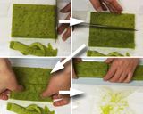 Une image de l'étape 11 de Un Gâteau en farine de riz et chocolat blanc et Matcha.