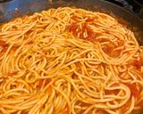 A picture of step 4 of Cast iron baked spaghetti.