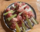 A picture of step 6 of ねぎま焼き鳥 (Negima Yakitori - Japanese Grilled Chicken Skewers).