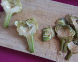 Foto del paso 1 de la receta: Alcachofas crujientes con jamón