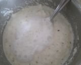 A picture of step 3 of Rava dhokla.
