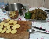 صورة لخطوة 2 من وصفة 💚 (يالنجي) ورق العنب بالخضراوات والأرز 💚