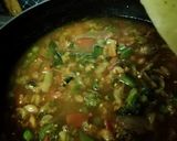 A picture of step 4 of Dalia oats veggies.