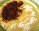 A picture of step 3 of Ginger Milk and Chocolate Pap.
