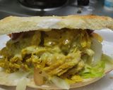 Foto del paso 12 de la receta: Sándwich🥪de pollo🍗y vegetales frescos🥙🌯🥗