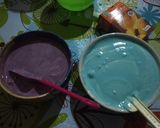 Foto langkah ke 3 dari resep Steam rainbow cake.