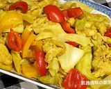 A picture of step 19 of Curry Chicken with Cabbage.