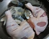 รูปขั้นตอนการทำที่ 2 ของ น่องไก่นึ่งหัวปลาแซลมอน