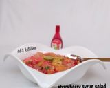 A picture of step 4 of Strawberry syrup salad.