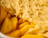 A picture of step 5 of Peach Cobbler.