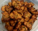 A picture of step 2 of Veg fritters, Ramadan special dish.