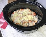 A picture of step 3 of Eggplant Parmesan in a Crockpot Slow Cooker.