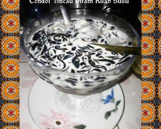 Cendol Cincau Hitam Kuah Susu - Step 3