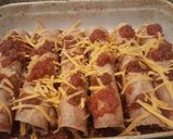 A picture of step 4 of Sweet potato black bean enchiladas.