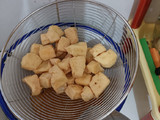 Tumis buncis, bakso, tahu