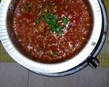 A picture of step 6 of Minced meat served with rice.