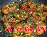 Hình bước làm 5 của món Cách Làm Cá Lóc Kho Tiêu Ngon Đúng Điệu, Không Tanh, Màu Đẹp Chuẩn