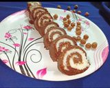 A picture of step 6 of No Bake No Fire Swiss Roll.