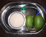 કાચી કેરીની ટોફી & શરબત (Raw Mango Toffee recipe in Gujarati) રેસીપી સ્ટેપ1ફોટો