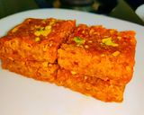 A picture of step 1 of Carrot barfi.