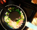 A picture of step 5 of Spanish omelet#Endofyearchallenge.