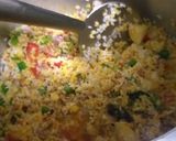 A picture of step 2 of Masala khichdi.