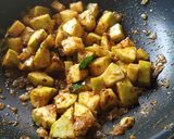 A picture of step 8 of Sabzi Lauki Dahiwali.
