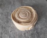 Foto del paso 4 de la receta Espiral de hojaldre relleno de crema de melocotón y chocolate