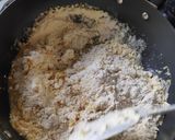 A picture of step 2 of Besan aata laddoo.