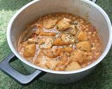 Foto del paso 14 de la receta: Cazuela de patatas y bacalao con garbanzos