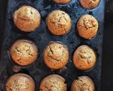 A picture of step 3 of Oats Date & Walnut muffins.