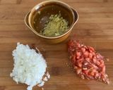A picture of step 1 of Chicken Biryani.